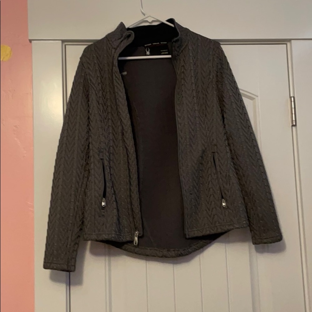 Gray Spider zip up jacket